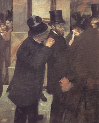 Edgar Degas Portrait at the Stock Exchange (nn020 oil painting image